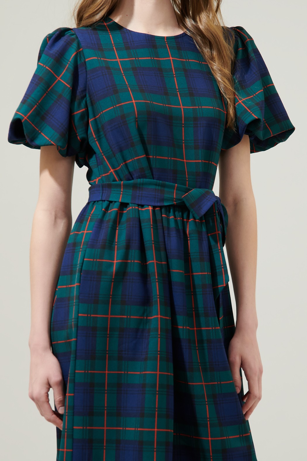 HUDSON PLAID MIDI DRESS | Everly & Co. Boutique