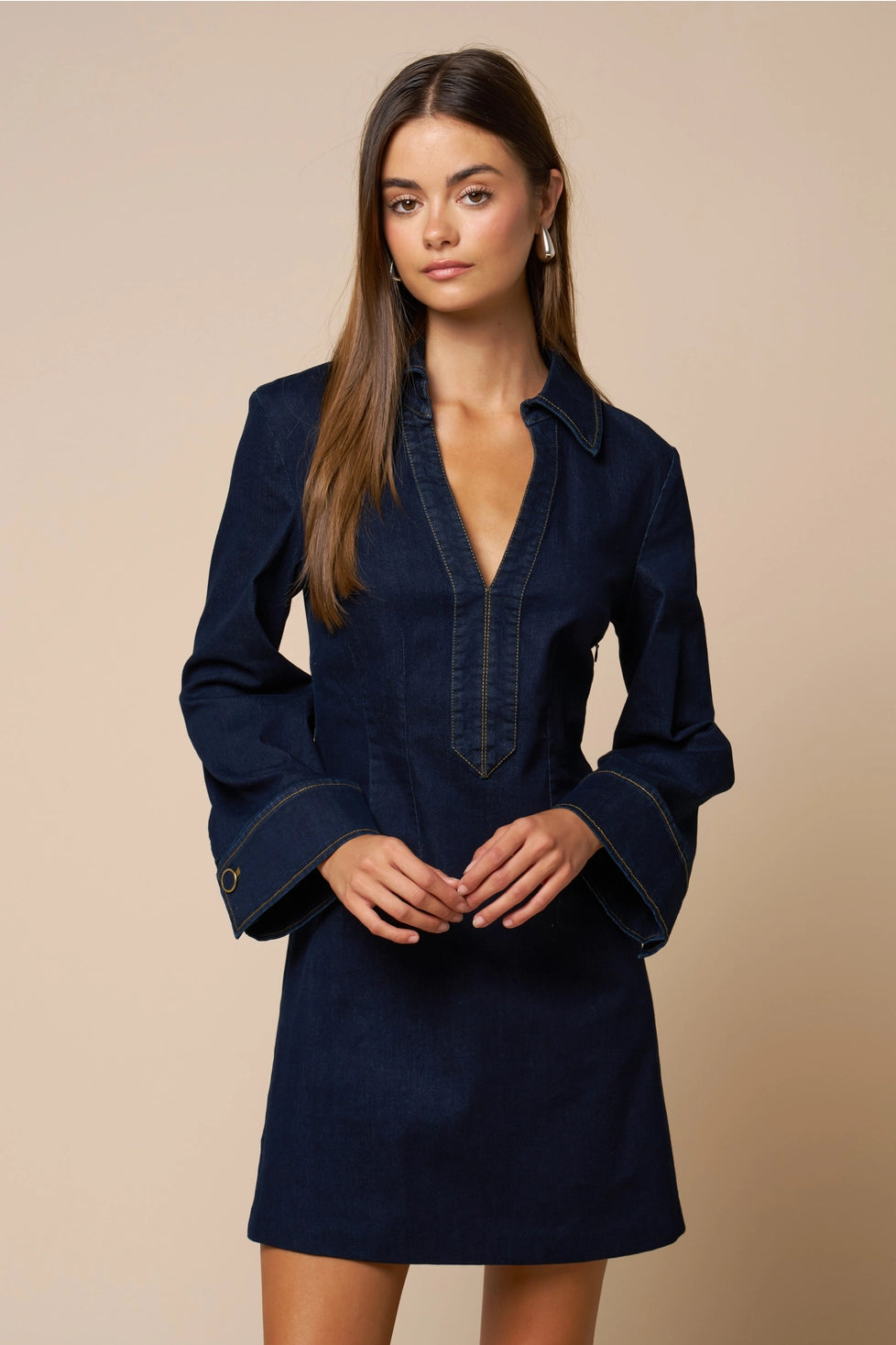 SHE'S IT DENIM DRESS
