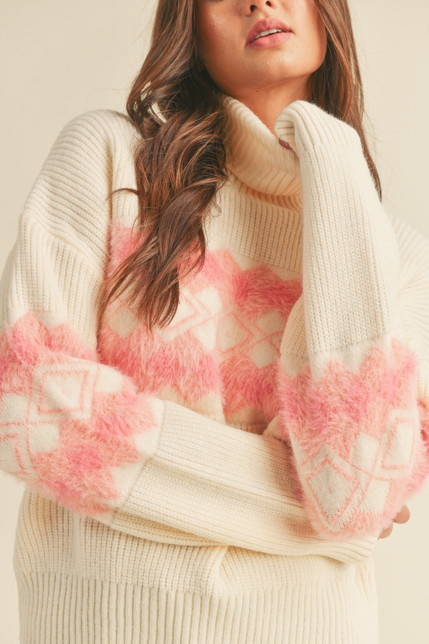 PRETTY IN PINK SWEATER