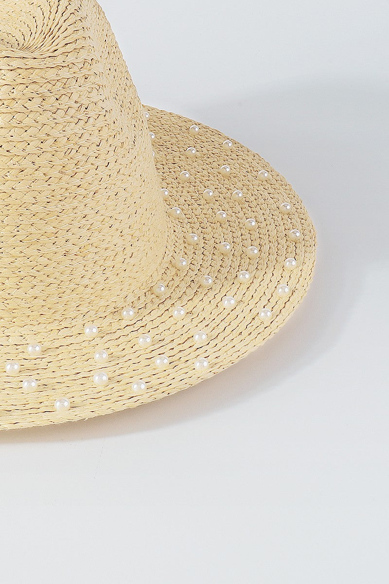 PEARL STRAW HAT