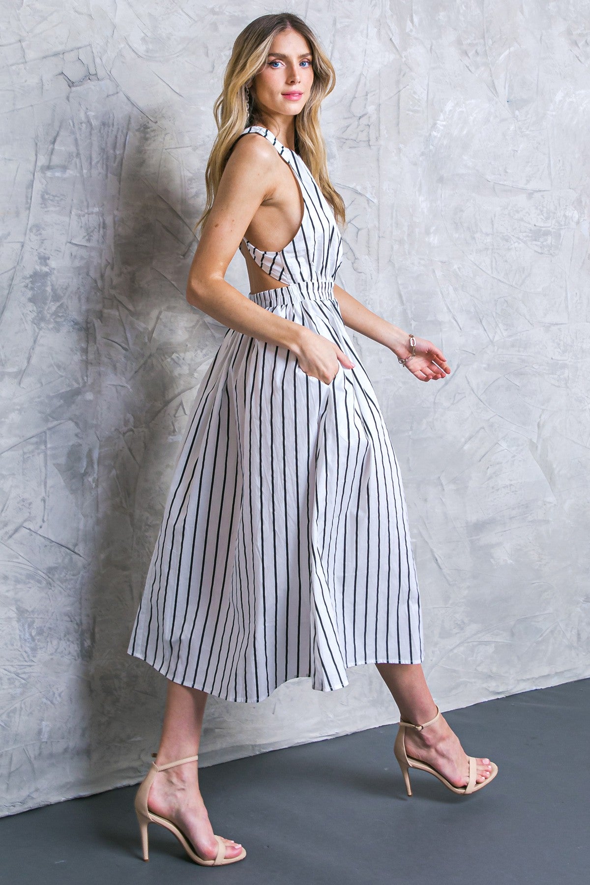 THE CROSSOVER MIDI DRESS