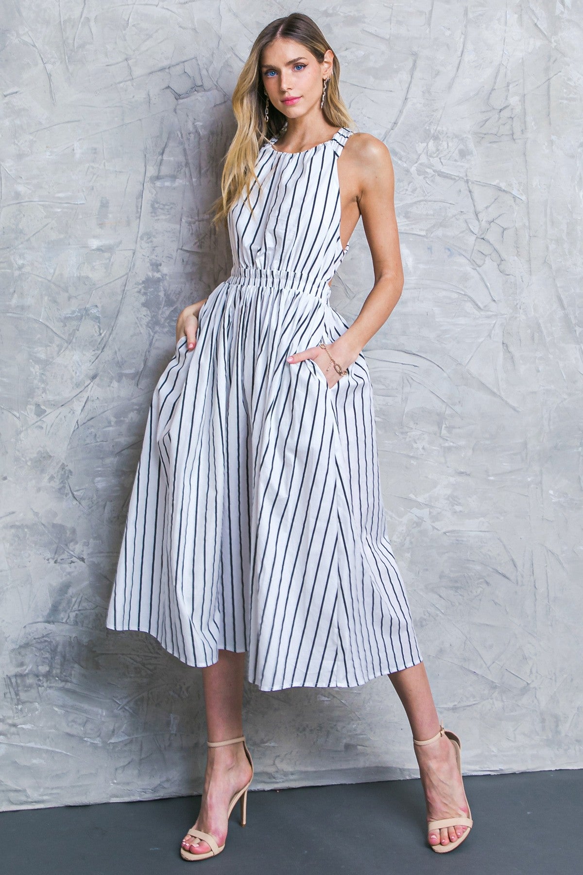 THE CROSSOVER MIDI DRESS