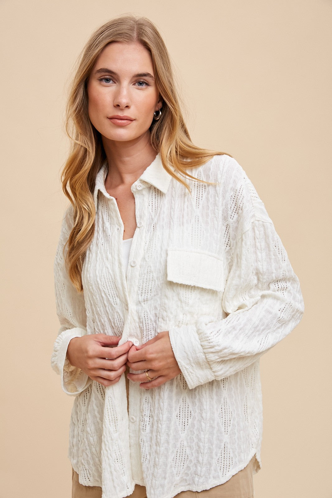 THE LACEY BUTTON DOWN