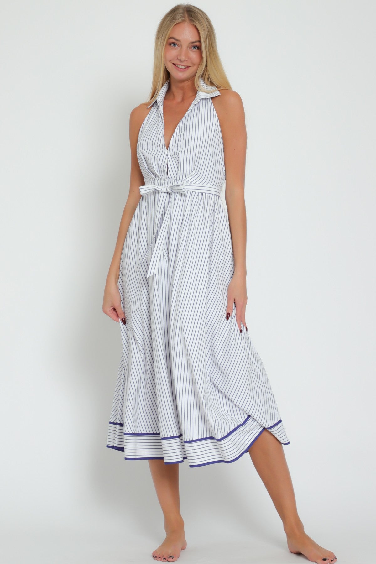 MISS AMERICANA HALTER DRESS