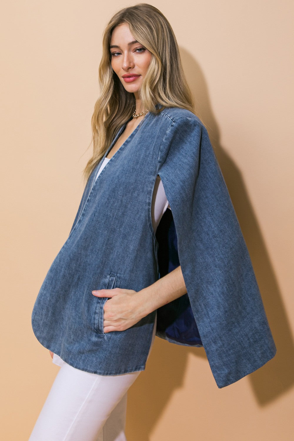 MY HERO DENIM CAPE