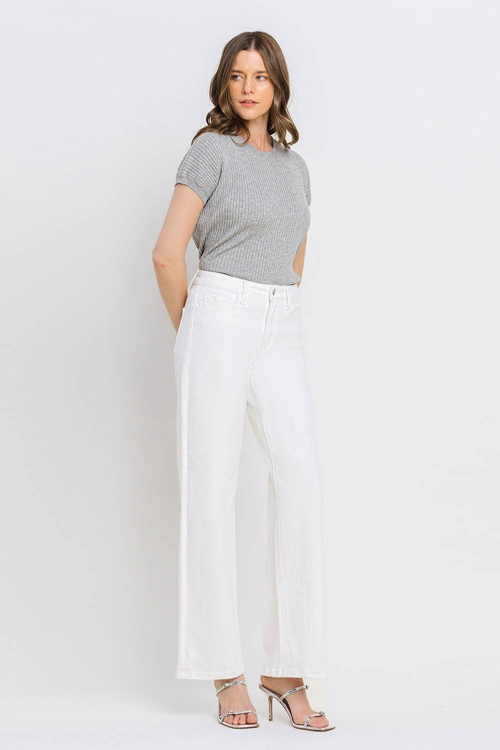 PICTURE THIS HIGH RISE WIDE LEG JEANS