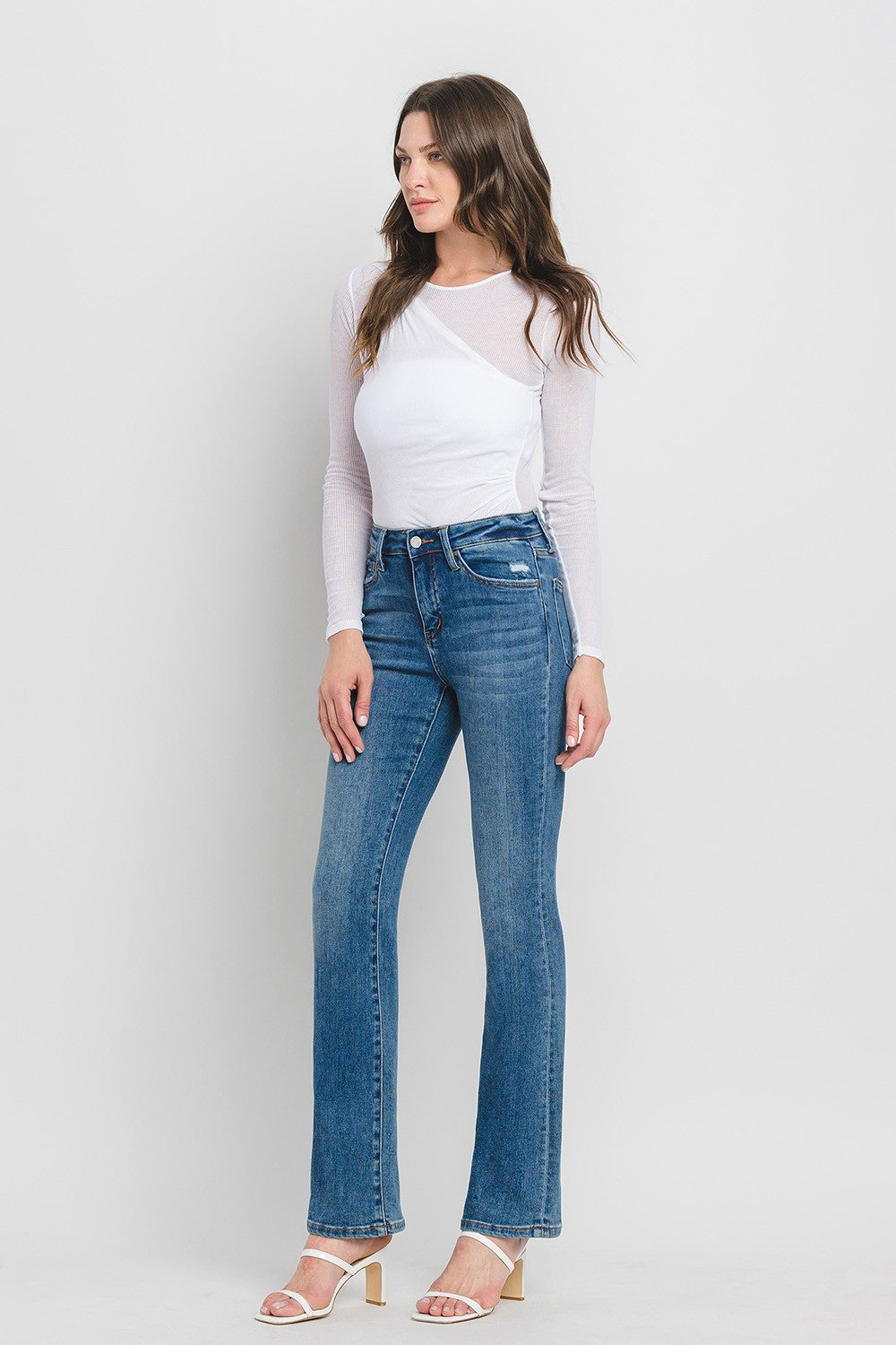 SHINING STAR SLIM BOOTCUT JEANS
