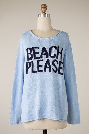 BEACH PLEASE SWEATER