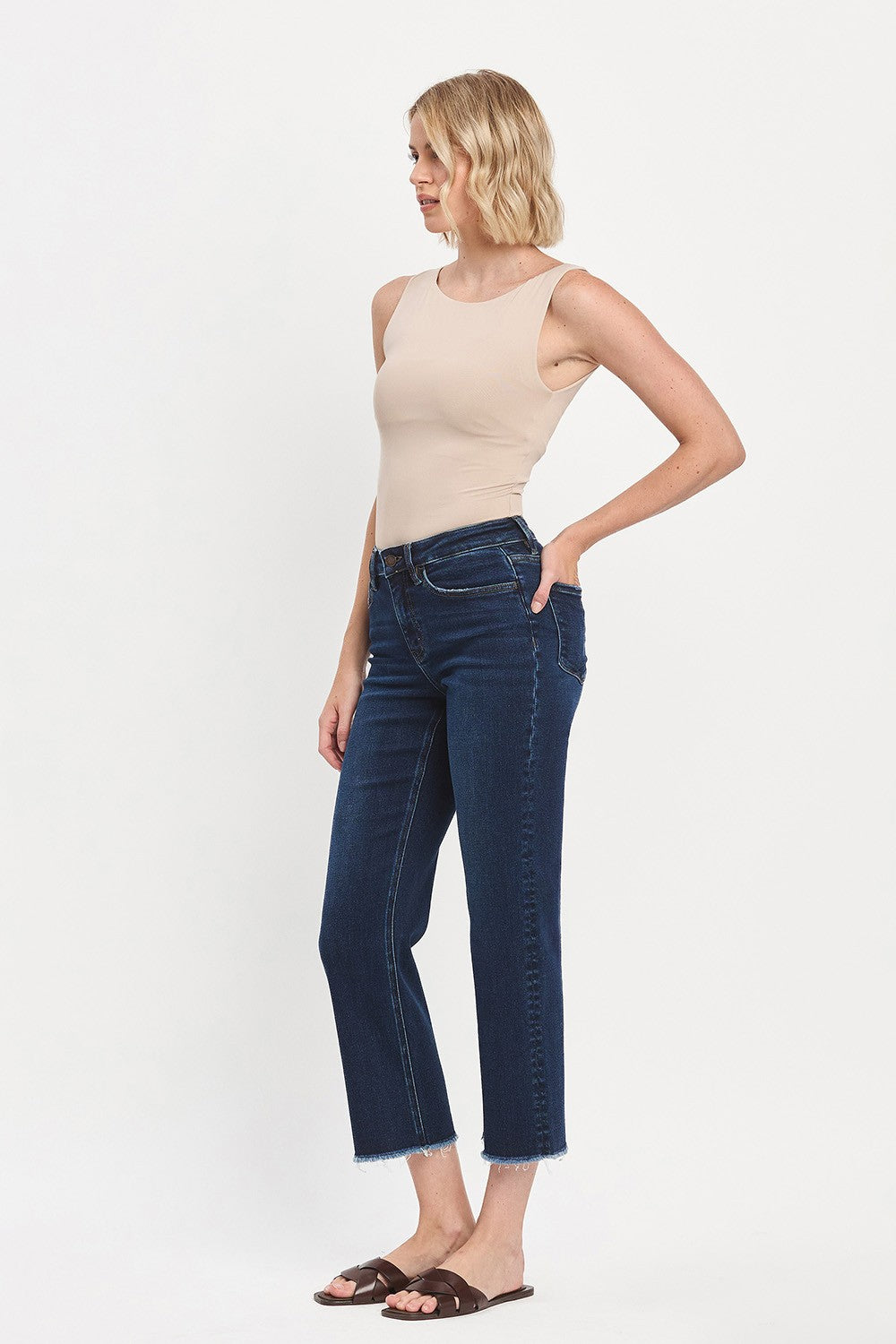 THE LUXE ANKLE STRAIGHT JEANS