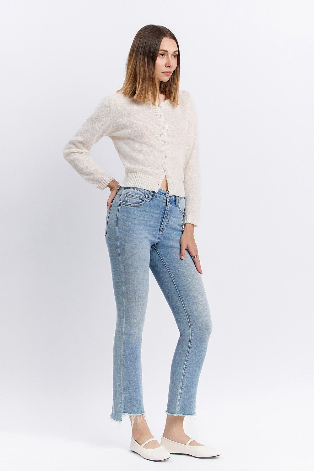 STRIVING CROP FLARE JEANS