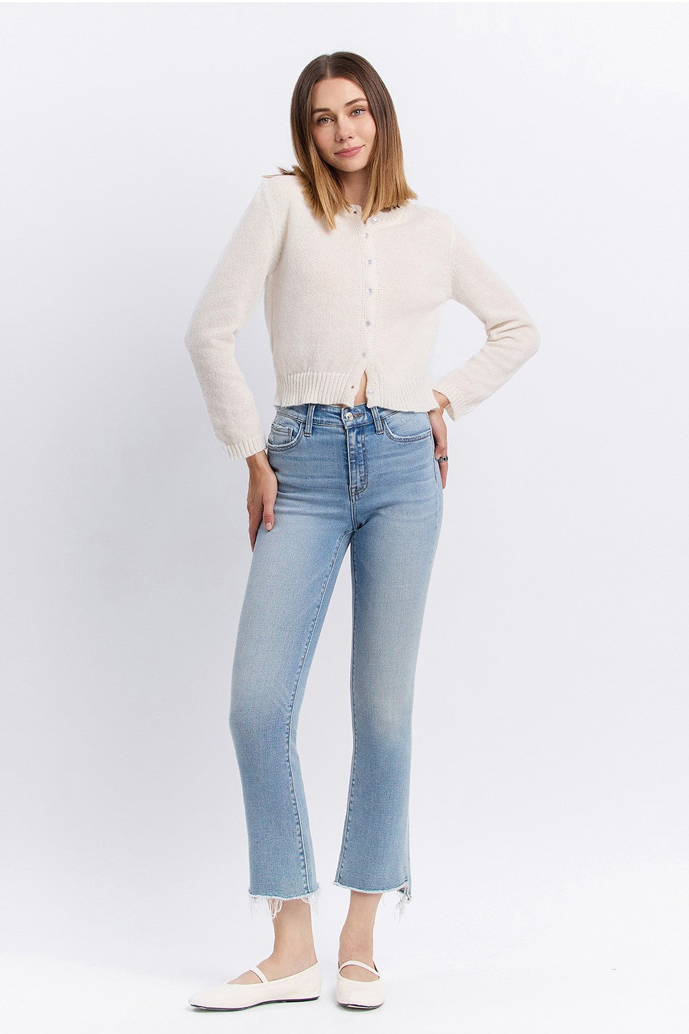 STRIVING CROP FLARE JEANS