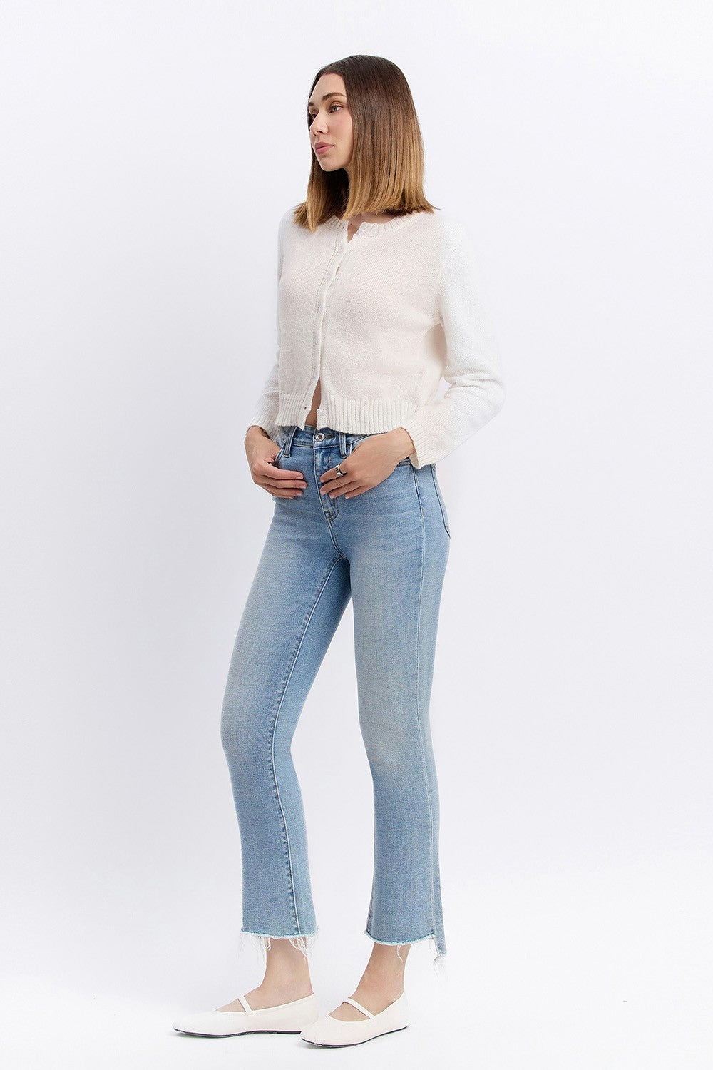 STRIVING CROP FLARE JEANS