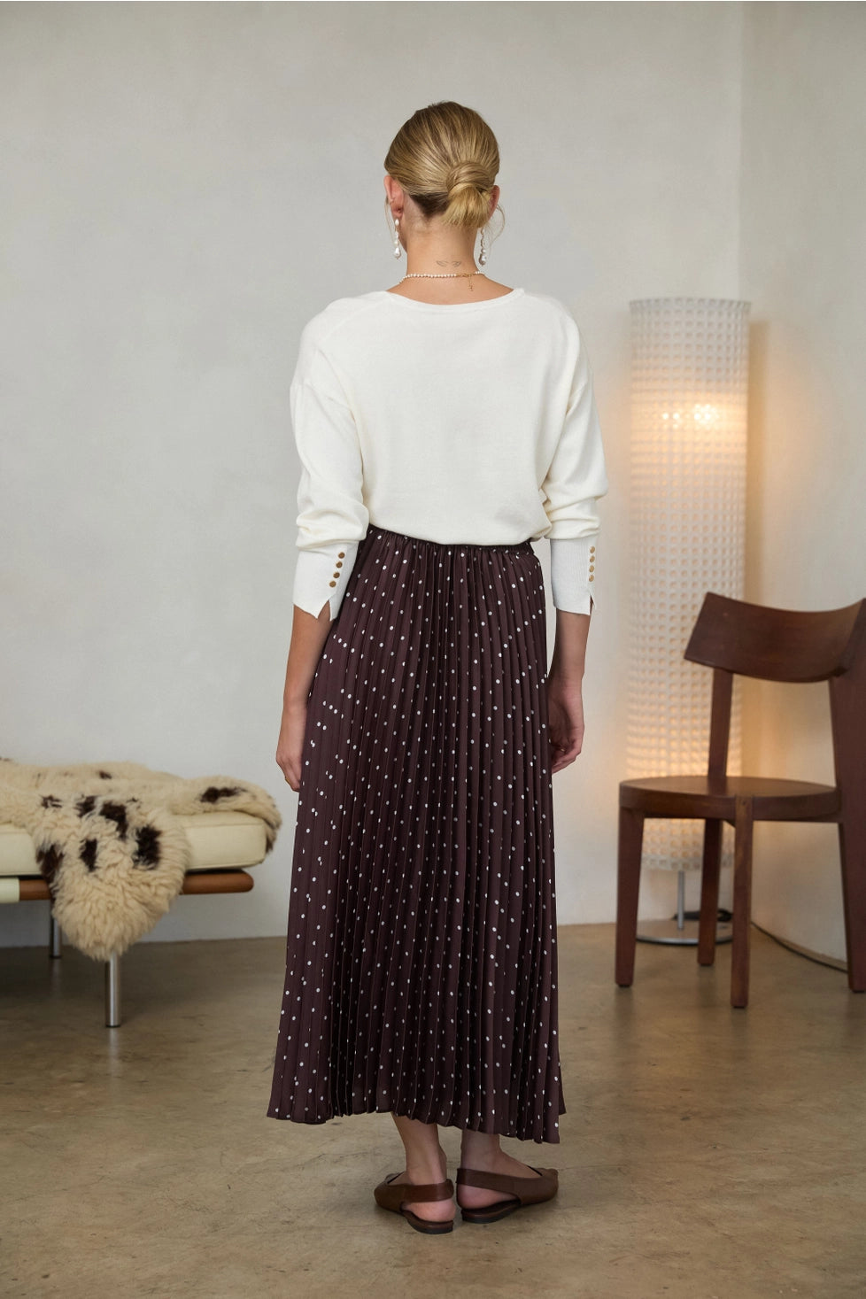 AUTUMN RISING PLEATED SKIRT