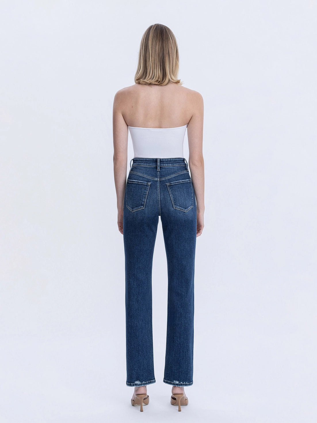 CELESTIAL GLOW HIGH RISE STRAIGHT JEANS
