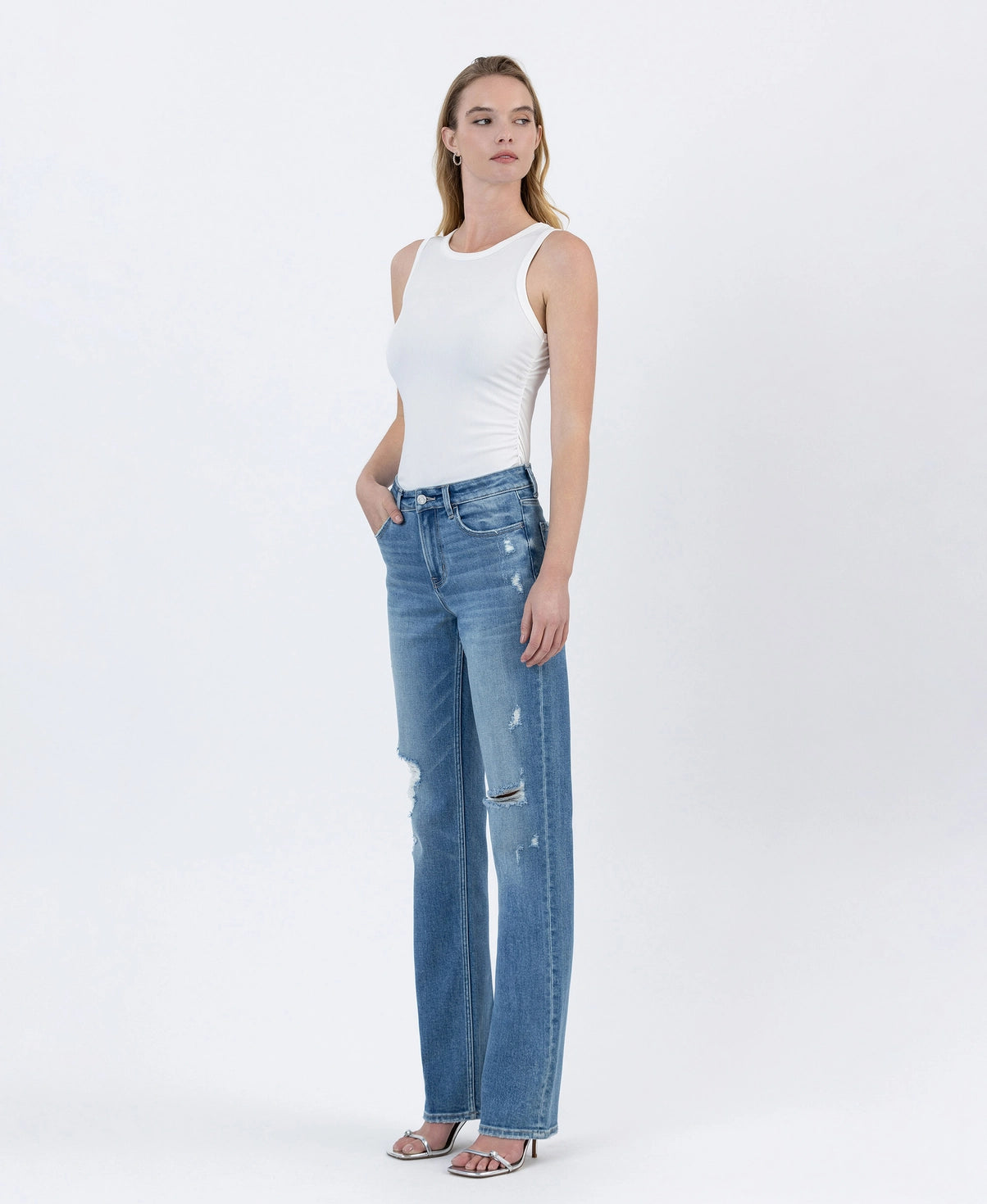 WELL BRED HIGH RISE STRAIN JEANS