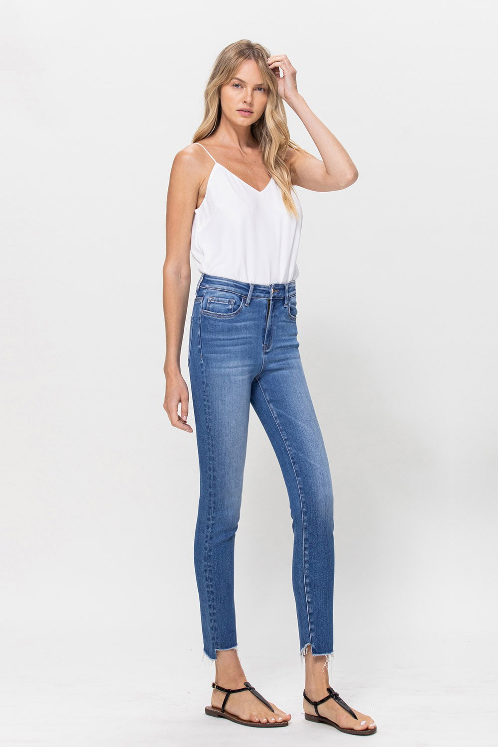 CELEBRITY HIGH RISE ANKLE SKINNY