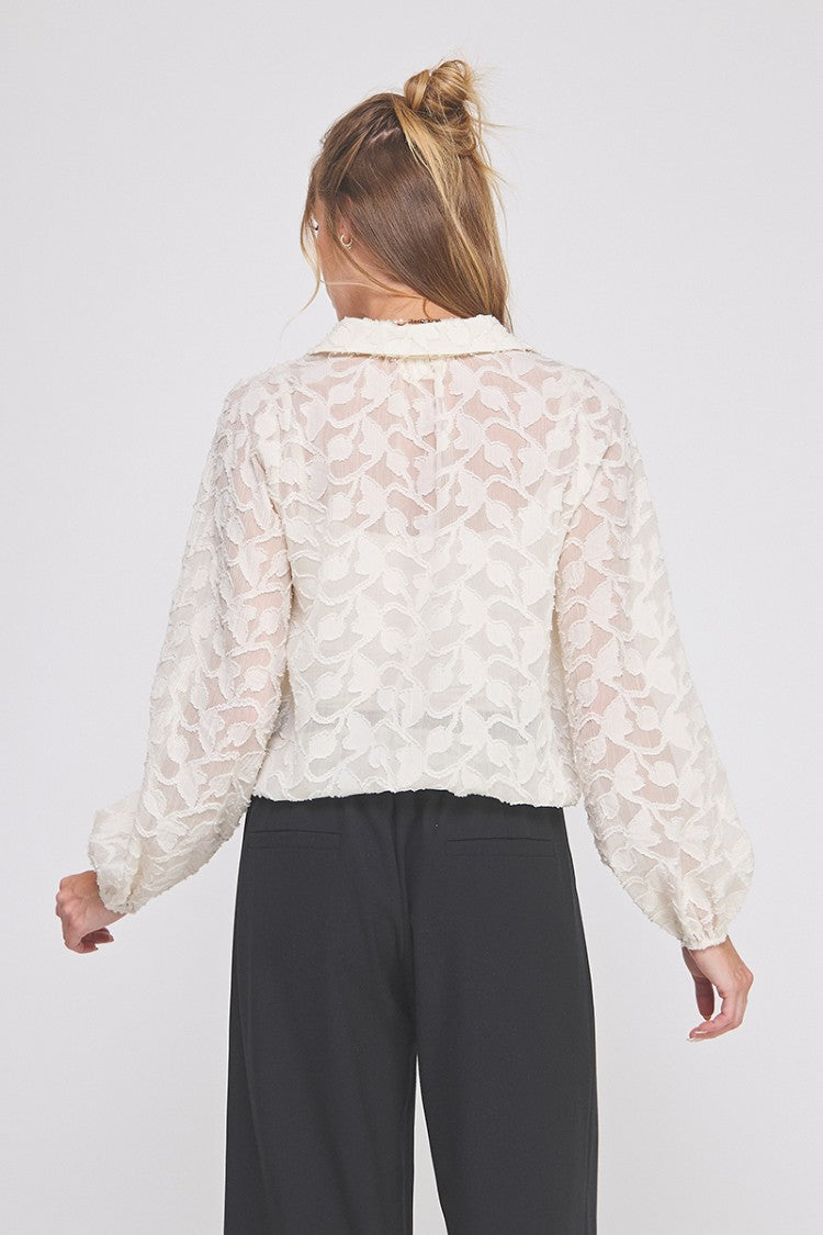 THE AUDREY JACQUARD BLOUSE