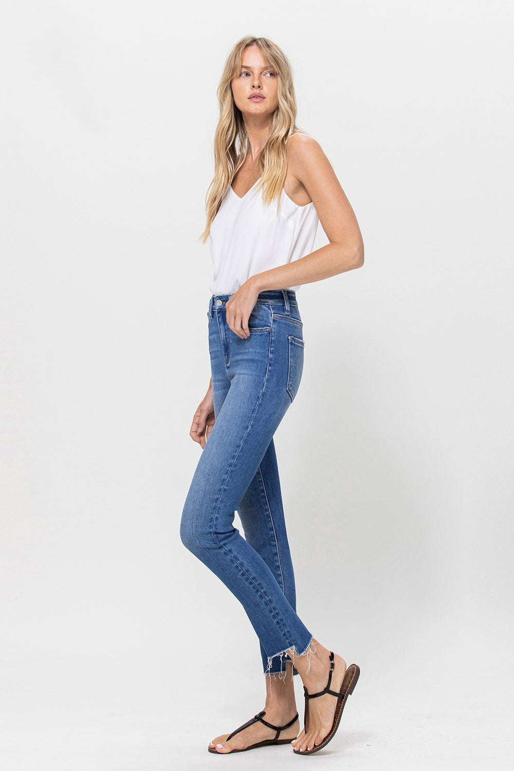 CELEBRITY HIGH RISE ANKLE SKINNY