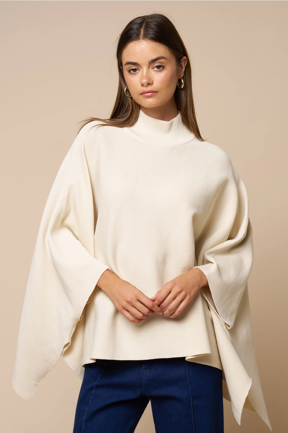 THE EDEN PONCHO SWEATER
