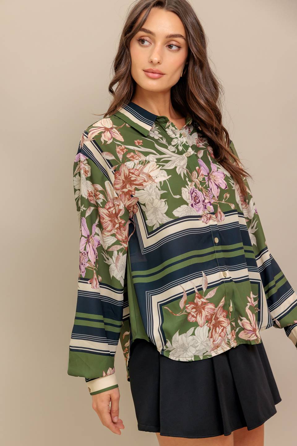 GREEN GARDEN BLOUSE