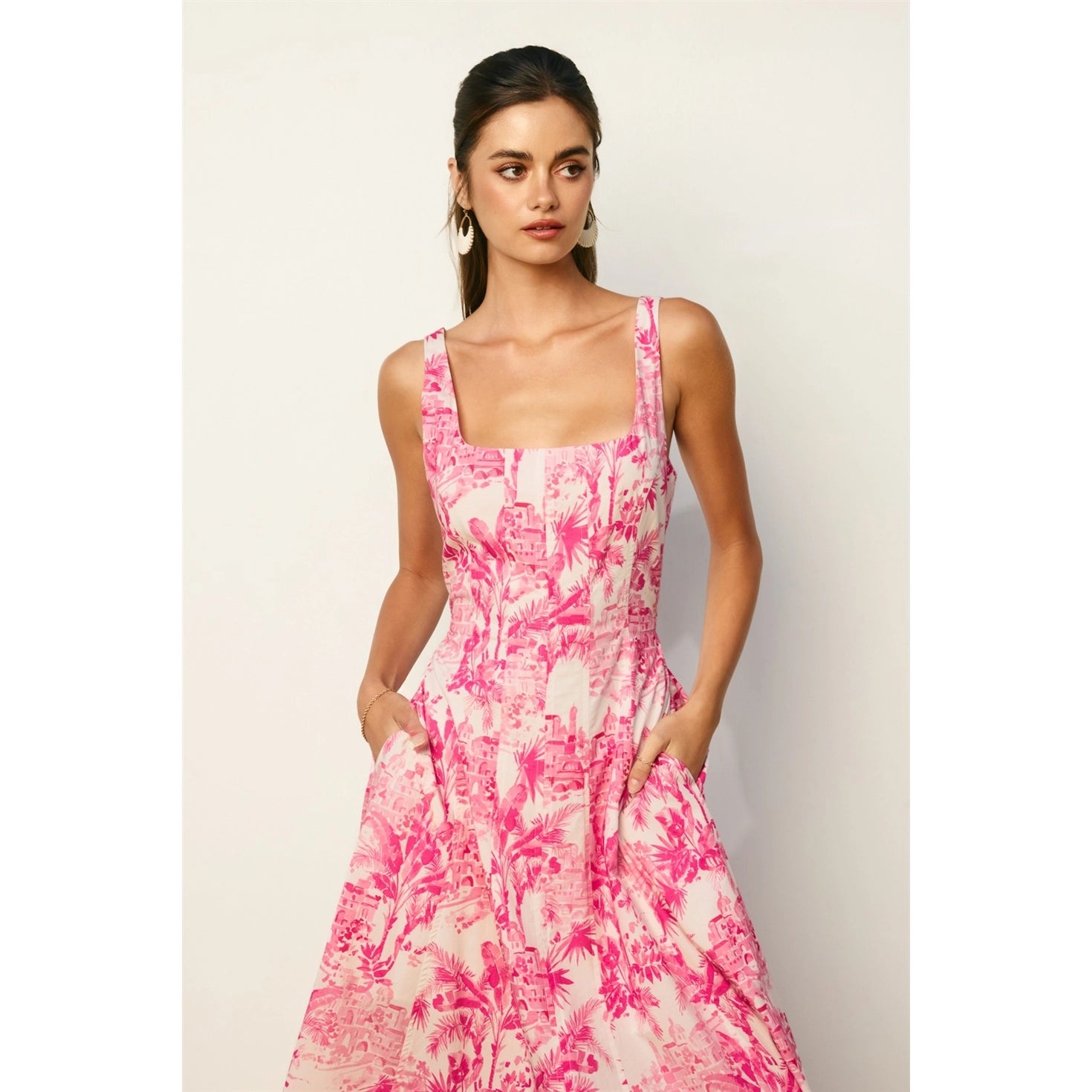 THE HIBISCUS PALM DRESS
