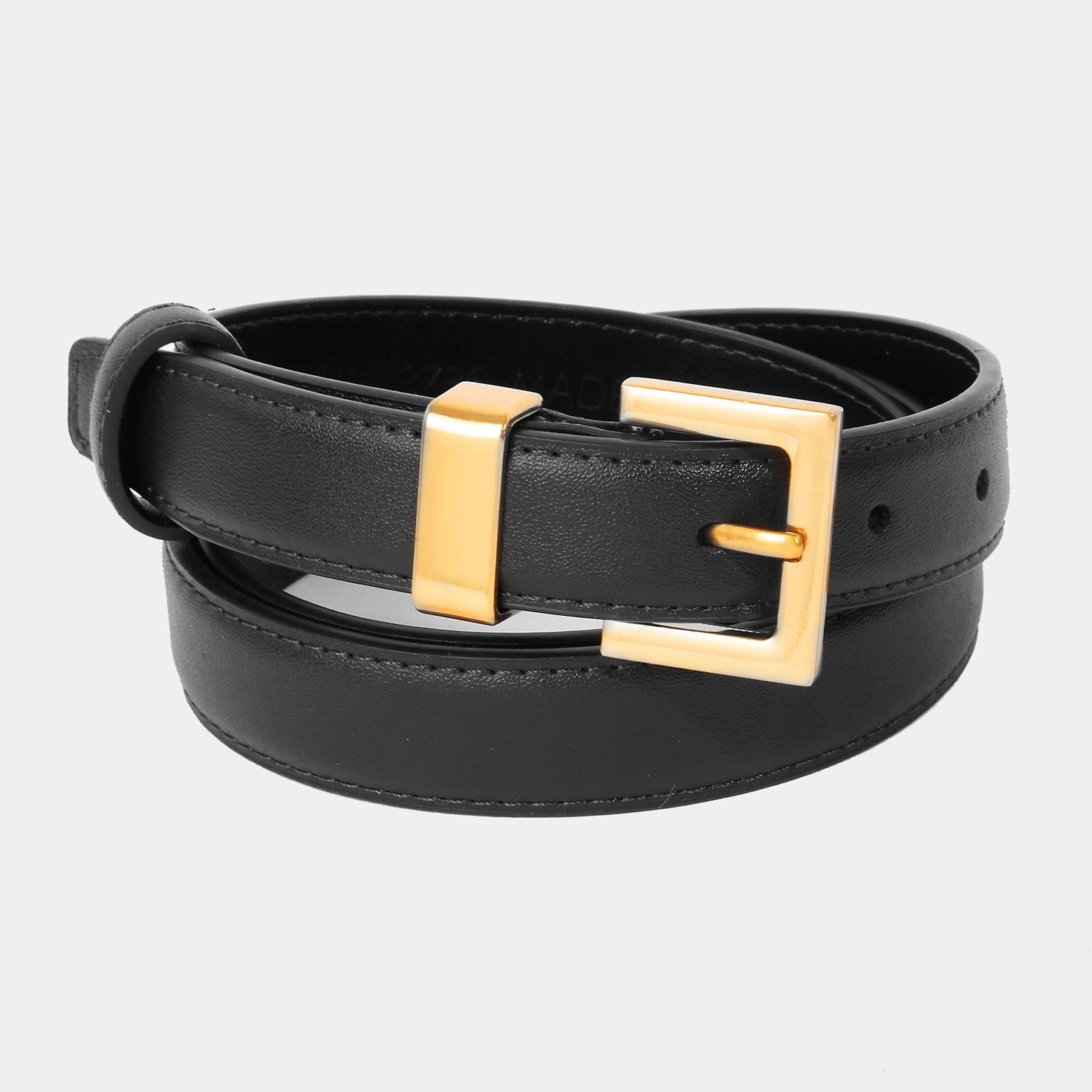 LEATHER SQUARE BELT