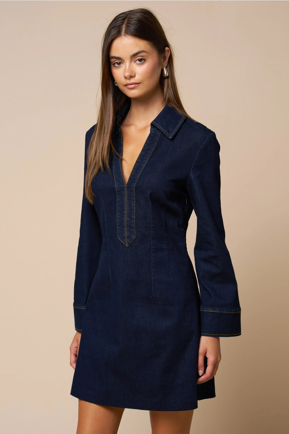 SHE'S IT DENIM DRESS
