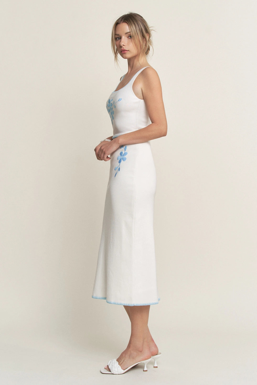 TIME TO BLOOM SWEATER DRESS