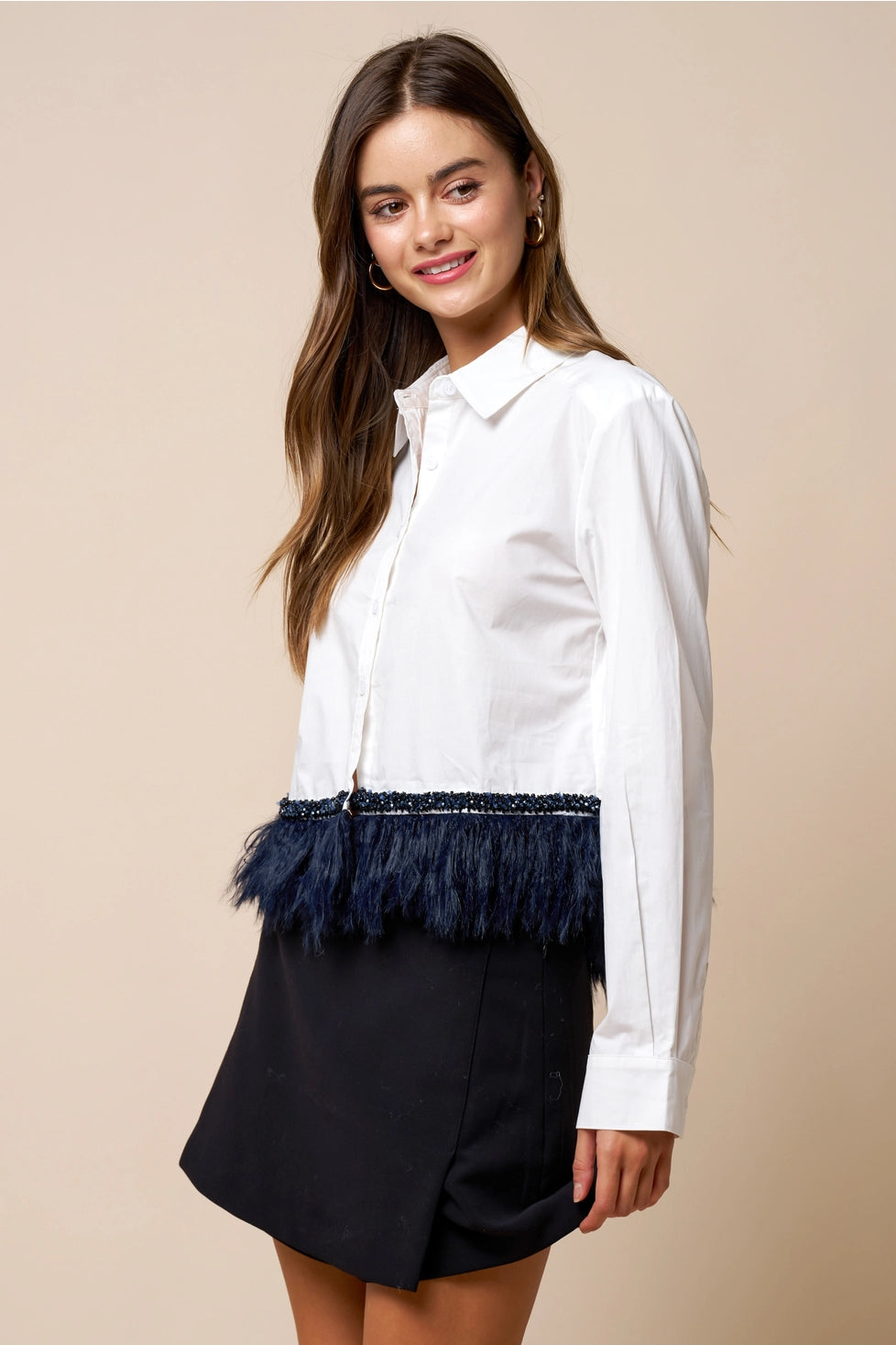 FUN IN FEATHERS BLOUSE