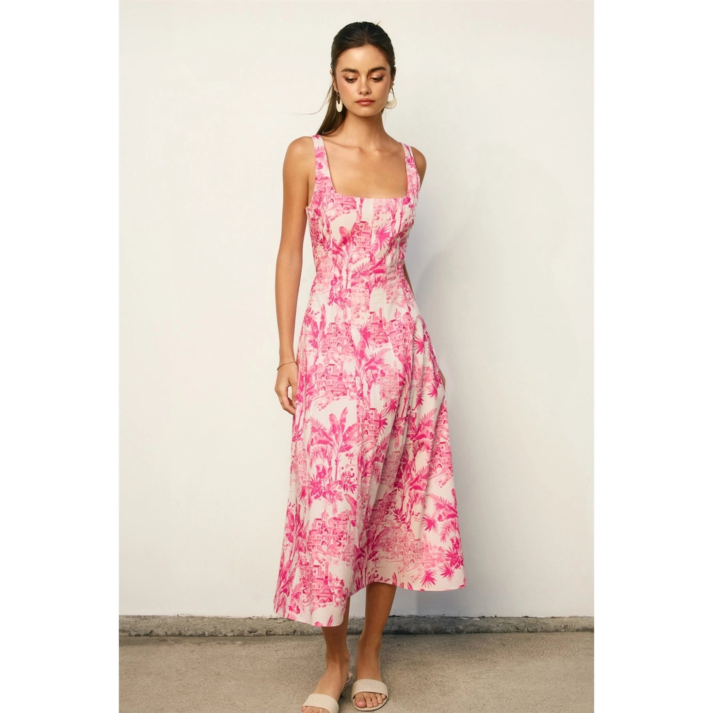 THE HIBISCUS PALM DRESS