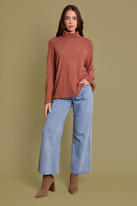 FALLING LEAVES TURTLE NECK