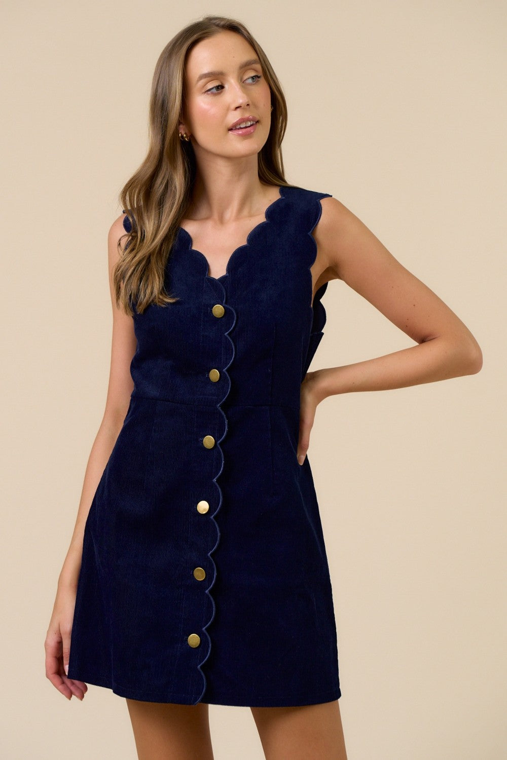 FALLING FOR CORDUROY DRESS