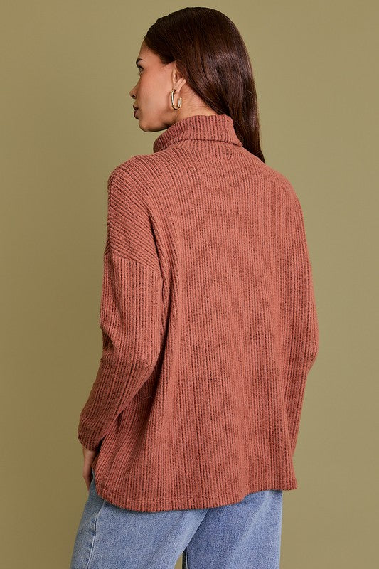 FALLING LEAVES TURTLE NECK