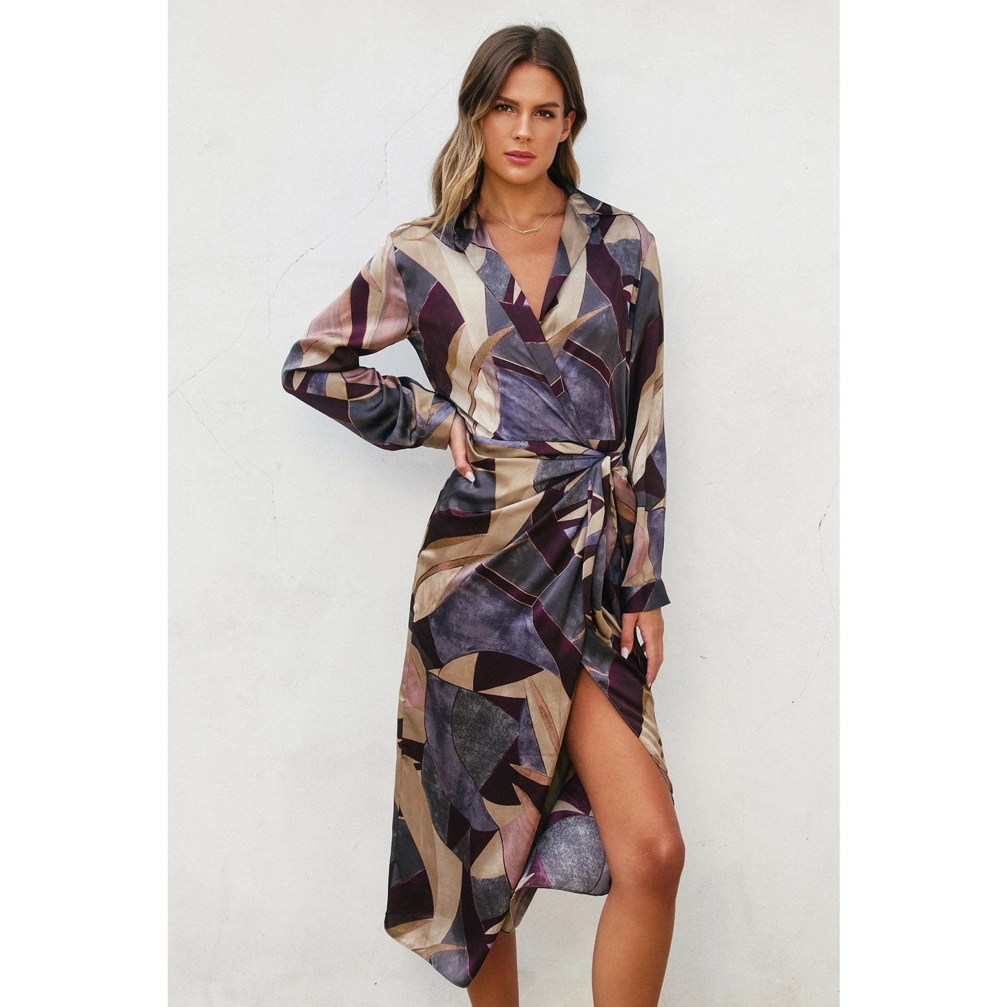 CHANGE OF SEASON WRAP DRESS