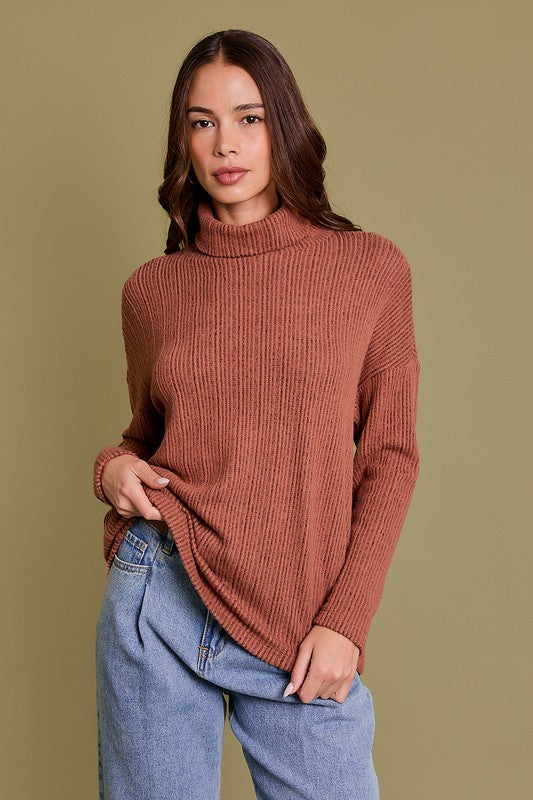 FALLING LEAVES TURTLE NECK